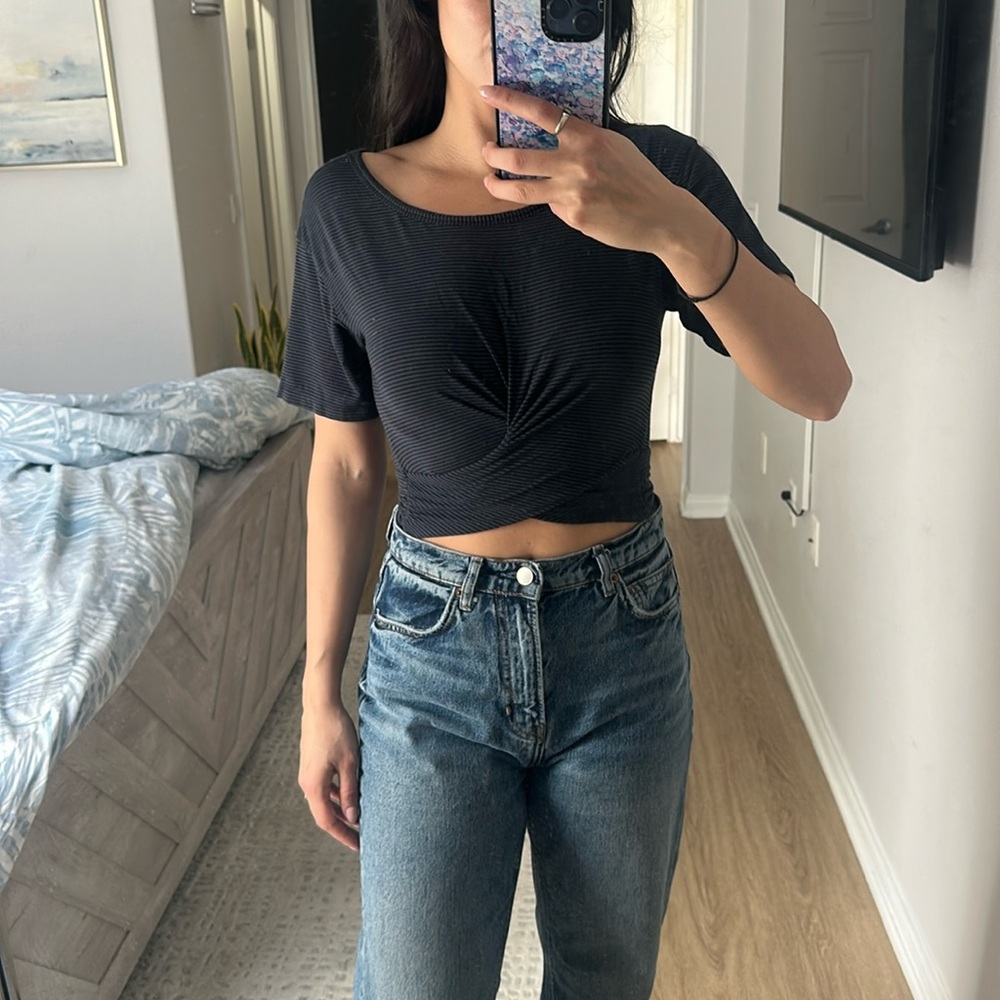 Victorias Secret Cripped Striped t-shirt